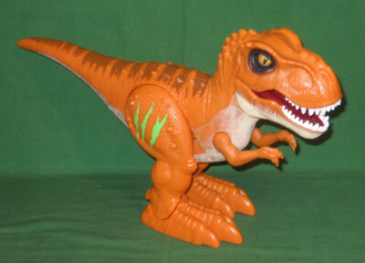 ZURU Robo Alive T-Rex Walking Robotic Dinosaur with Sounds Glowing Scars Moves