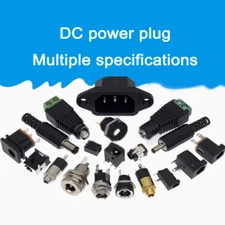 Round Hole DC Connector Male And Female Socket Plug For Power Sockets