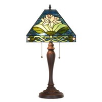 5LL-5618 Tiffany-Lampe-Leuchte-Tischlampe-Tischleuchte-Stehlampe 31X31X61 Cm E27