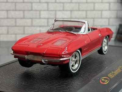1:32 SIGNATURE MODELS 1963 CHEVROLET CORVETTE STINGRAY CABRIO ROT MODELLAUTO SELTEN