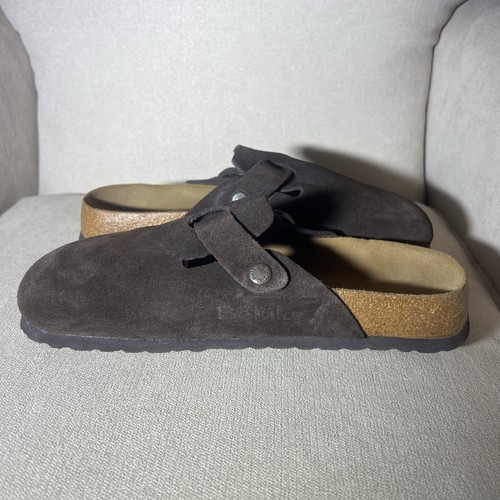 EUC Betula Birkenstock Boston Clog 260 Slide Mules Brown 40 EU Mens 7 Womens 9 - Picture 4 of 12