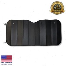 Black Windshield Sunshade Accordion Folding U...