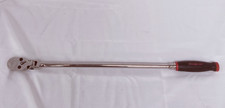 Snap-On USA SHLF80A 1/2" Drive RED Soft Grip Long Handle Flex Head Ratchet
