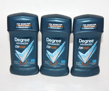 LOT 3 DEGREE MEN ADVANCED COOL RUSH ANTIPERSPIRANT DEODORANT 2.7 OZ EXP 12/2026