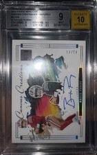 2024 Panini Impeccable Canvas Creations Brock Purdy Auto /49 Beckett 9/Auto 10
