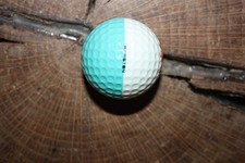 VINATGE AQUA AND WHITE PING GOLF BALL SUNFLOWER LOGO