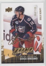 2009-10 Upper Deck MVP Gold Script 94/100 Derick Brassard #215 0f8