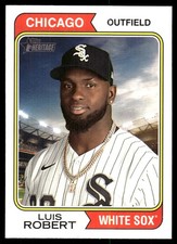 Luis Robert 2023 Topps Heritage #9 White Sox MLB READ FREE SHIPPING AutographDen