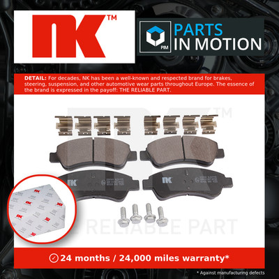 Brake Pads Set fits CITROEN DS3 THP, VTi Front 1.2 1.4 1.4D 1.6D 09 to 15 NK New