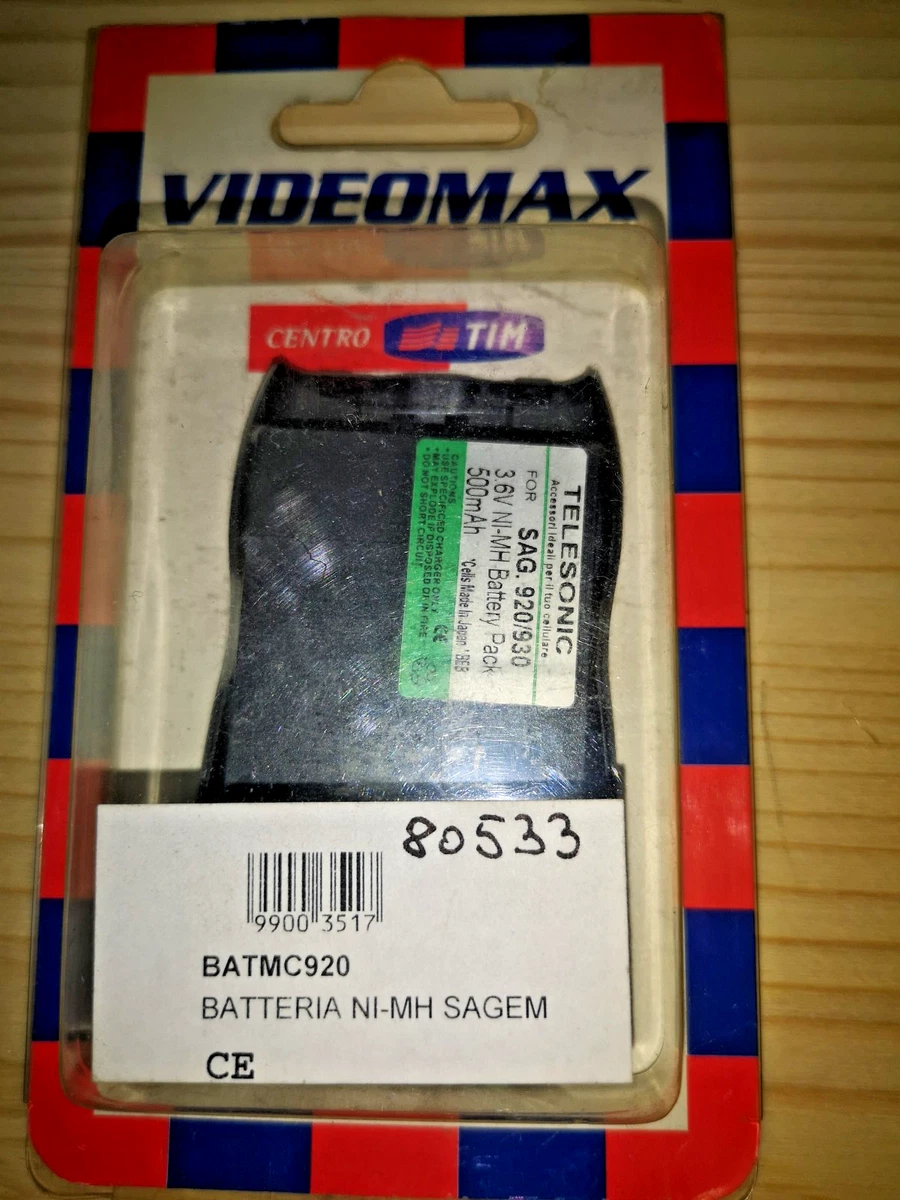 TollCor Batteria di ricambio da 750 mAh/3,7 V per Sagem MY401z
