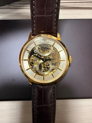 ORIENT STAR WZ0011DX Semi Skeleton Power Reserve Hand Winding Wrist Watch Tested