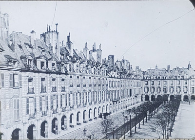Place Des Vosges (Place Royale), Paris, France, Magic Lantern Glass Slide