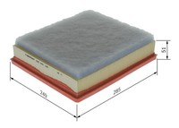 NEU - Bosch F026400166 Luftfilter Passend FüR Nissan Opel Renault