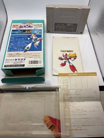 Rockman X X2 W/box Instruction Super Famicom SFC Cartridge Tested