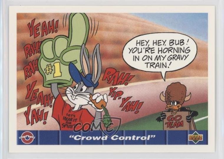 1992 Comic Ball IV Bugs Bunny Daffy Duck Lady Talisa Crowd Control #102 0s5