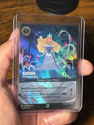 Disney Lorcana Aurora - Dreaming Guardian 213/204 Enchanted *DEFECT SEE PHOTOS*
