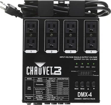 Chauvet DJ DMX-4 LED Lighting Dimmer & Relay Pack - 4 Channel