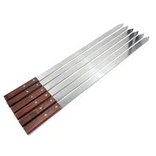 60Cm 23.6'' Large BBQ Grills Skewers Long Handle Barbecue Fork Stainless Steel B