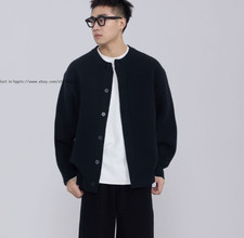 New Men's Fall Winter Button Down Sweater Knitted Jumpers Cardigan Casual Jacket