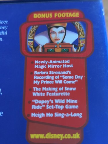 Walt Disney Classic Snow White And The Seven Dwarfs Dvd ..U - Picture 3 of 4
