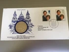 GB STAMPS RARE FIRST DAY COVER 1981 ROYAL WEDDING WITH MINT CROWN COIN