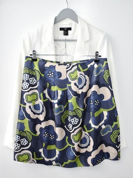 Women Boden Skirt Navy Polyester 40 / L / 48