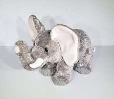 Aurora World Gray Standing Elephant Bean Beanbag Plush Stuffed Animal Toy 12"EUC