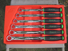 Snap On 6pc Green Handle Soft Grip Box End Wrench Set Sae Xdsg606 Unused Snap On 6pc Green Handle Soft Grip Box End Wrench Set Sae Xdsg606 Unused