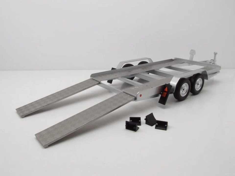 Rimorchio Autotrailer Argento Modellino 1:18 Ixo Models - Immagine 4 di 4