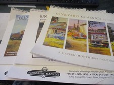 Junkyard Classics Cars Lot Of 3 Calendars 2005, 2007 and 2008     FREE SHIPPING