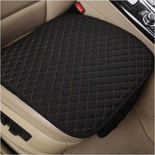 Car Seat Cover, Linen Front Seat Bottom Protector with Storage Pocket, Breathabl