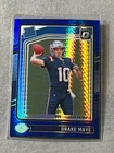 2024 Donruss Optic Drake Maye Rated Rookie Blue Hyper RC #229 Patriots