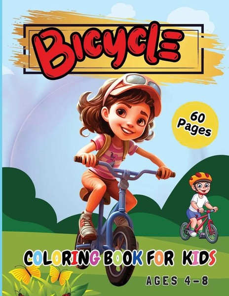 Tobba | Bicycle Coloring Book For Kids Ages 4-8 | Taschenbuch | Englisch (2024)-image