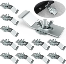 12 Pack Undermount Sink Clip, Clips Kit,Sink Mounting Kit Silver 