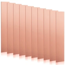 10 Pcs Pure Copper Anode Sheet (99.995% Pure) for Plating and Electroplating,...
