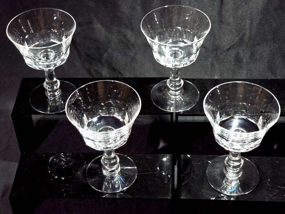 Vintage FOSTORIA Crystal Champagne Glass DOLLY MADISON Dessert Goblet - Set Of 4 - Image 2 of 4