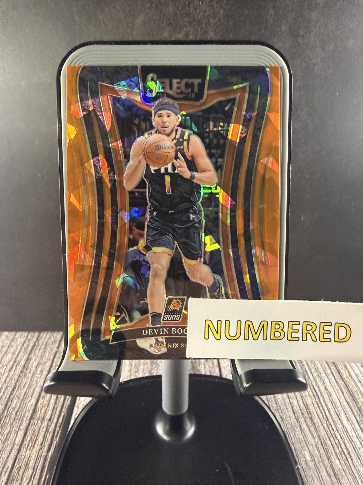 2024-25 Panini Select Orange Cracked Ice Prizm Devin Booker /275 #358- SUNS