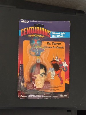 Dr. Terror Glow-Light Key Chain Centurions Power Extreme Arco 1986 Vintage