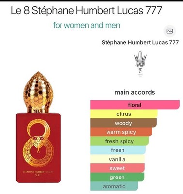 New sealed Stephane Humbert Lucas Le 8 Eau de Parfum Spray 50 ml 1.7 fl oz