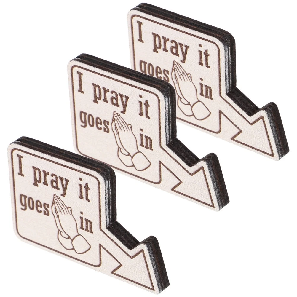 3Pcs Wooden Billiard Pocket Markers Elegant Pool Table Sign for Home Decor