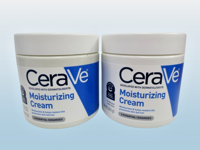 #ad #ad CERAVE MOISTURIZING CREAM FACE amp; BODY NORMAL TO DRY SKIN 16 OZ NWOB 2PC $28.00