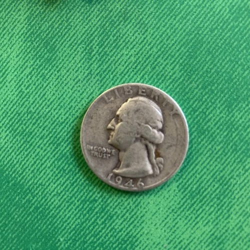 New Listing1946 S Washington Quarter Circulated Silver 25c Coin Collectible