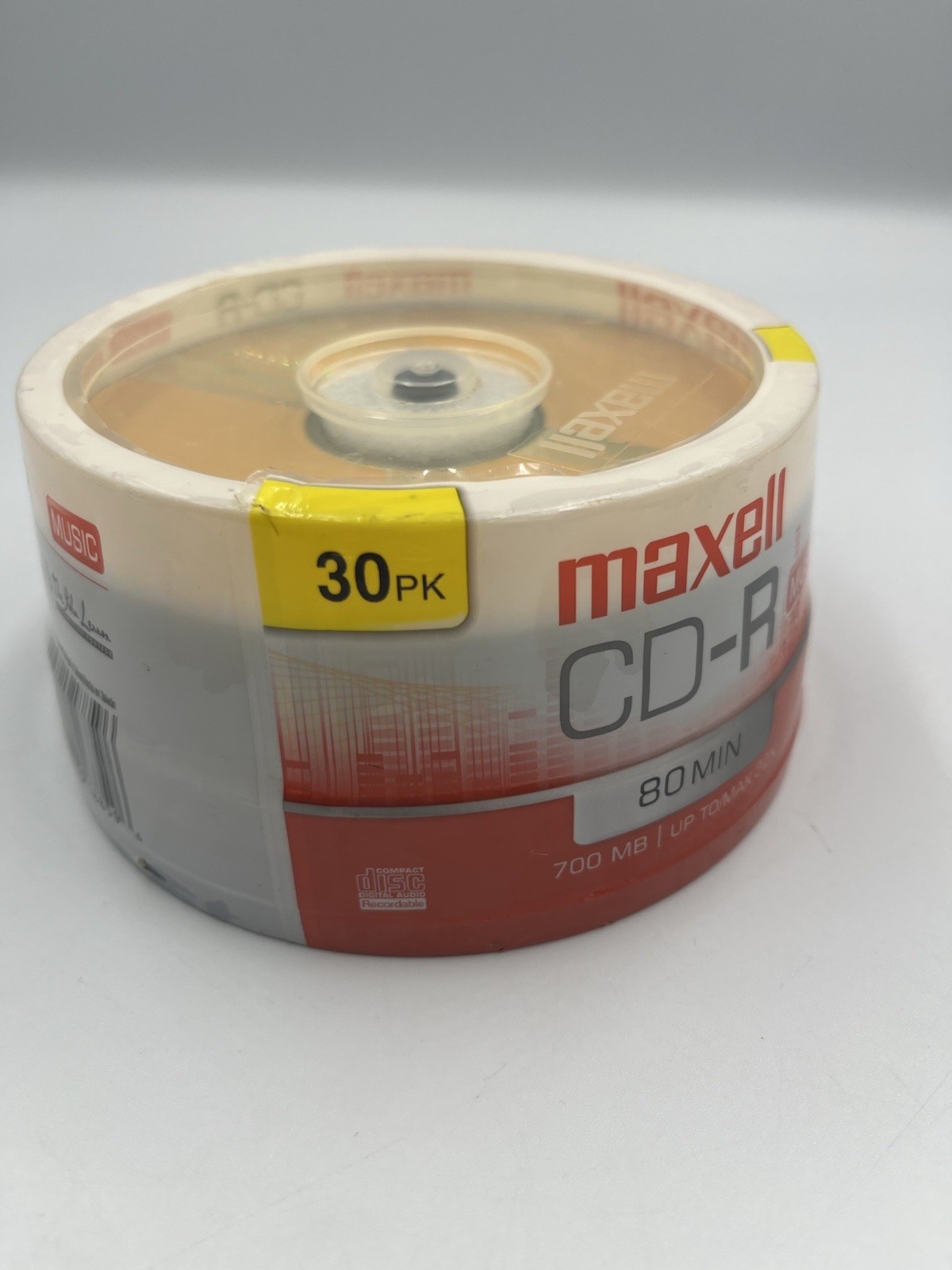 Maxell CD-R 30 Pack Music Gold Recordable Discs 700 MB NEW SEALED