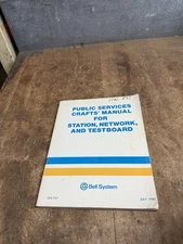 1980 Bell System Telephone Public Services Station Network Manual Book Volume I