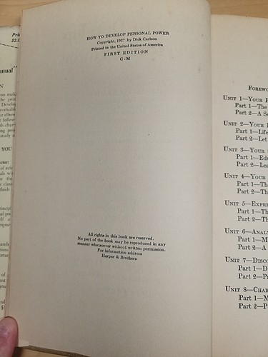 How To Develop Personal Power By Dick Carlson 1st Edition 1937 RARE! - Imagen 8 de 24