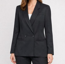 Pendleton 100 Virgin Wool Women s Black Double Breasted Blazer - Medium