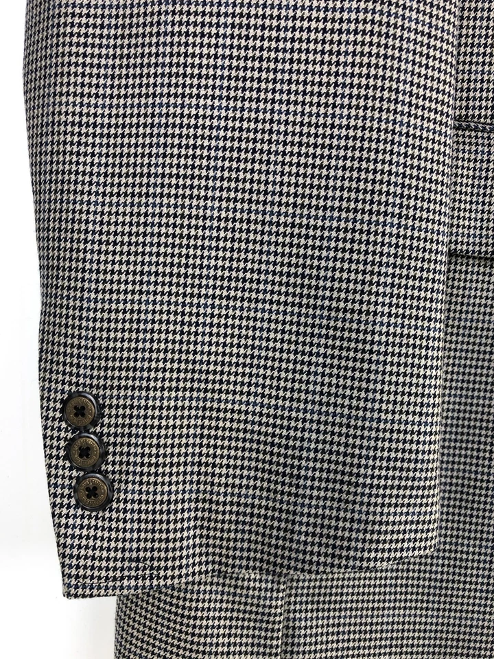 Blazer abrigo deportivo TravelSmith seda lana pata de gallo 42L Foto 3 de 4