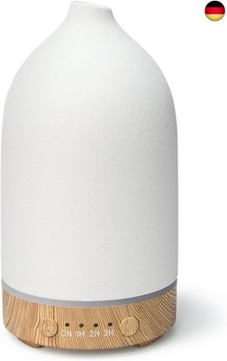 Keramik Aroma Diffuser, Weiß Diffusor für Ätherische Öle, Ultraschall Luftbefeuc