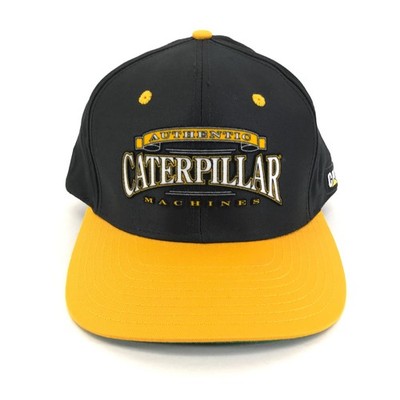 Vintage Caterpillar Authentic Machines Snapback Cap Hat Tonkin Adjustable
