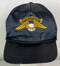 Vintage embroidered eagle Harley Davidson Iron on patch snapback hat cap satin